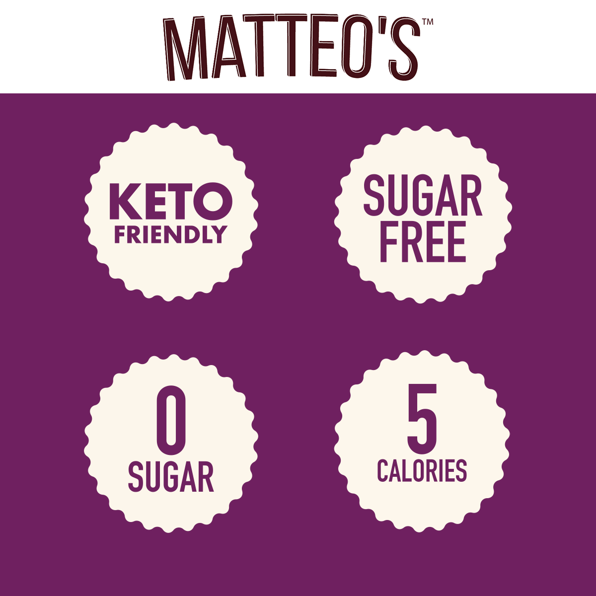 Matteo's Sugar Free Cocktail Mixes - Strawberry Daiquiri (1 case/6 bottles)