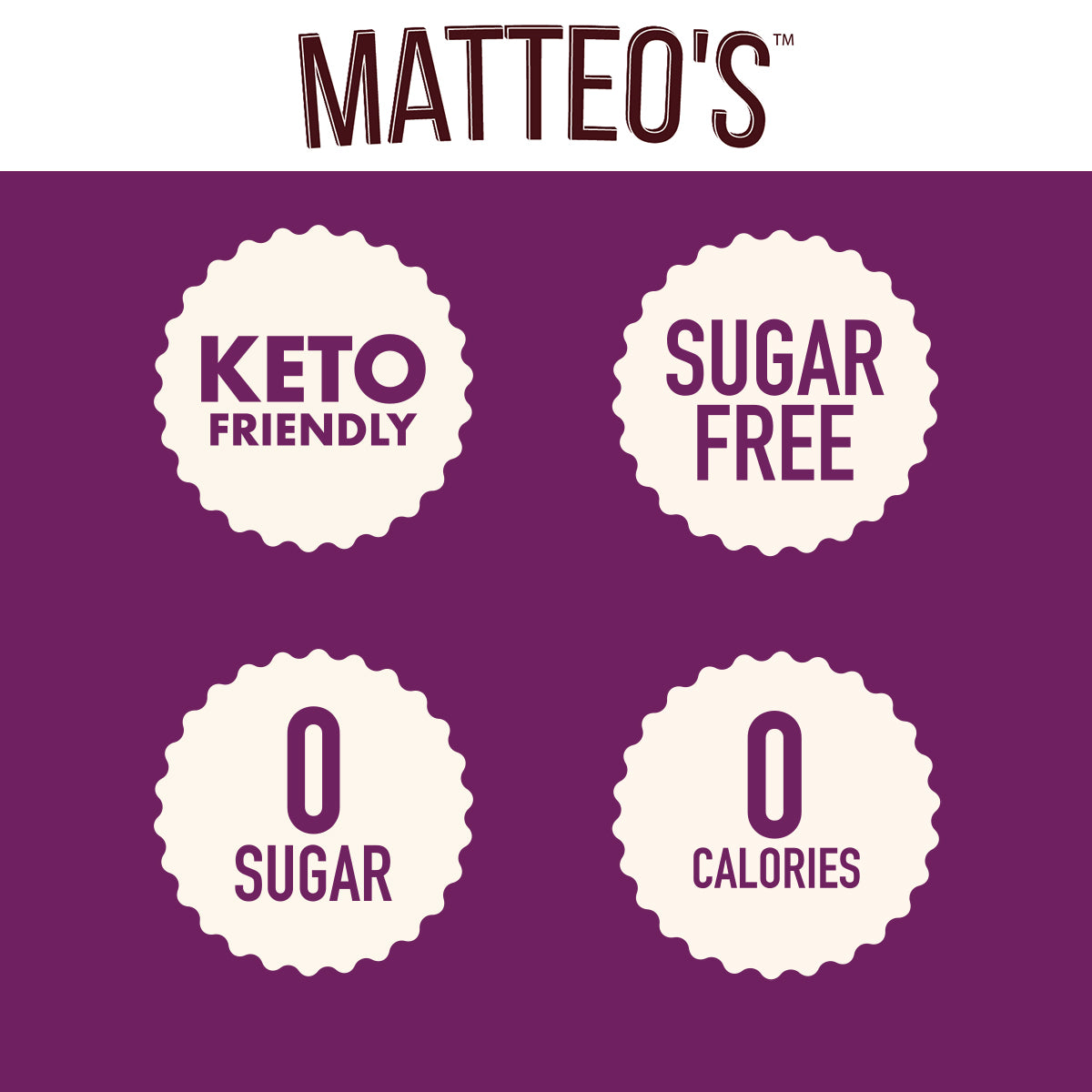 Matteo's Sugar Free Cocktail Mixes - Lavender (1 case/6 bottles)
