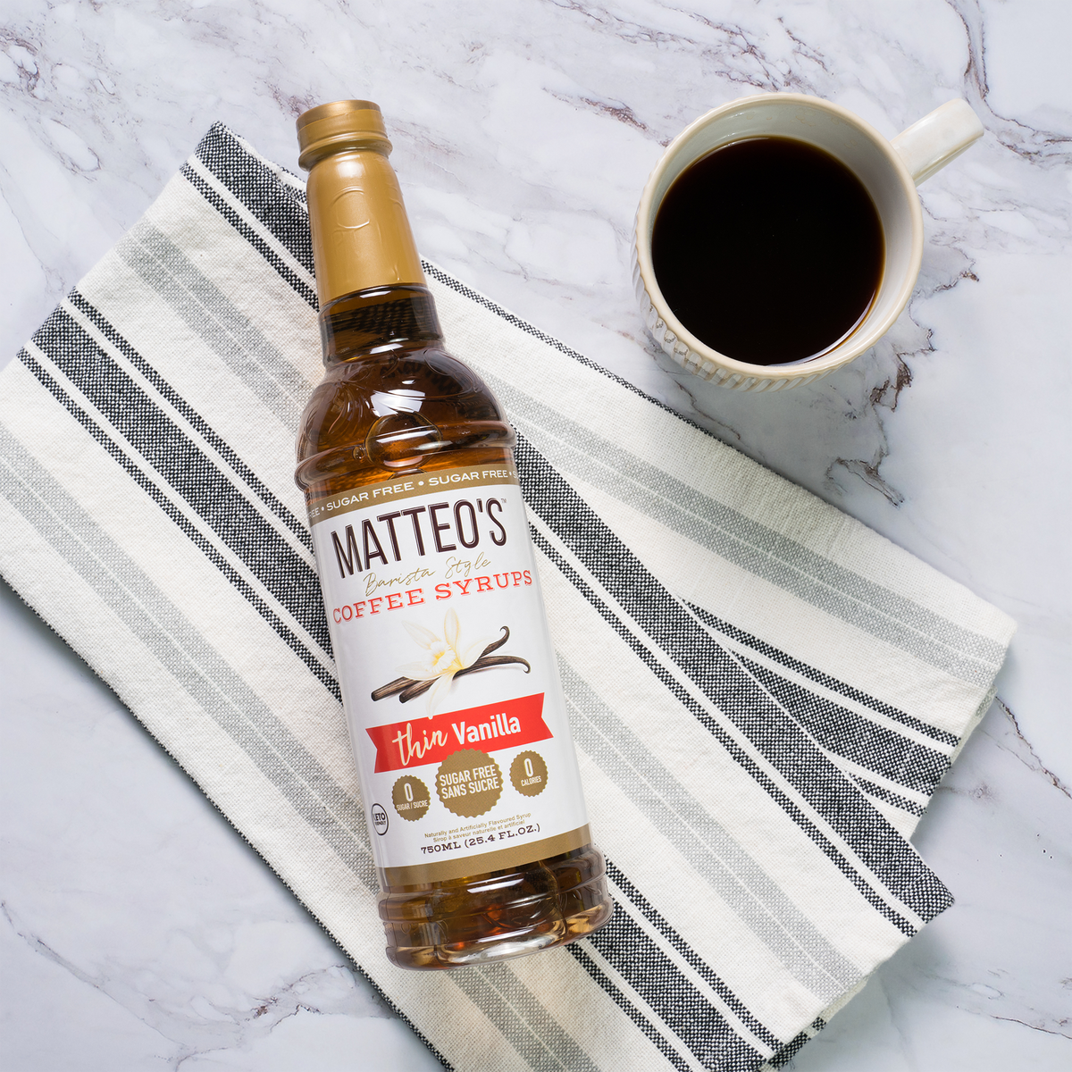 Matteo's Sugar Free Coffee Syrup, Irish Cream (1 case/6 bottles)