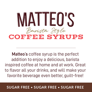 Matteo's Sugar Free Coffee Syrup, Caramel Pecan (1 case/6 bottles)