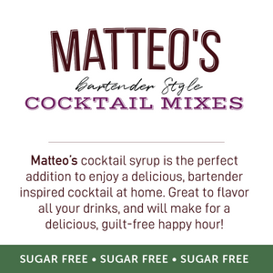 Mélanges à cocktails sans sucre Matteo's - Mojito (1 caisse/6 bouteilles)