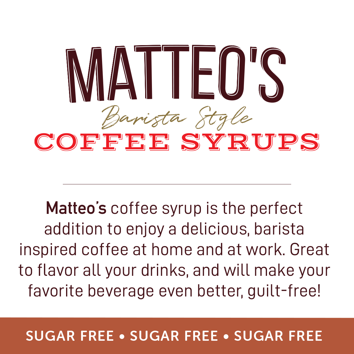 Matteo's Sugar Free Coffee Syrup, Pumpkin Cheesecake (1 case/6 bottles)