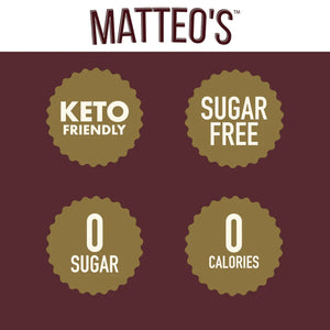 Matteo's Sugar Free Coffee Syrup, Cookies N Cream, (1 case/6 bottles)