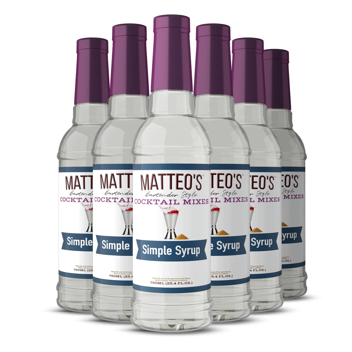 Matteo's Sugar Free Syrup  - Simple Syrup (1 case/6 bottles)