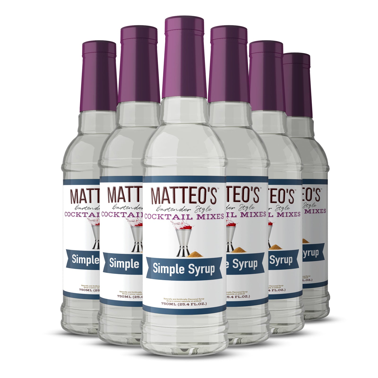 Matteo's Sugar Free Syrup  - Simple Syrup (1 case/6 bottles)
