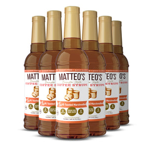 Matteo's Sugar Free Coffee Syrup, Toasted Marshmallow (1 case/6 bottles)