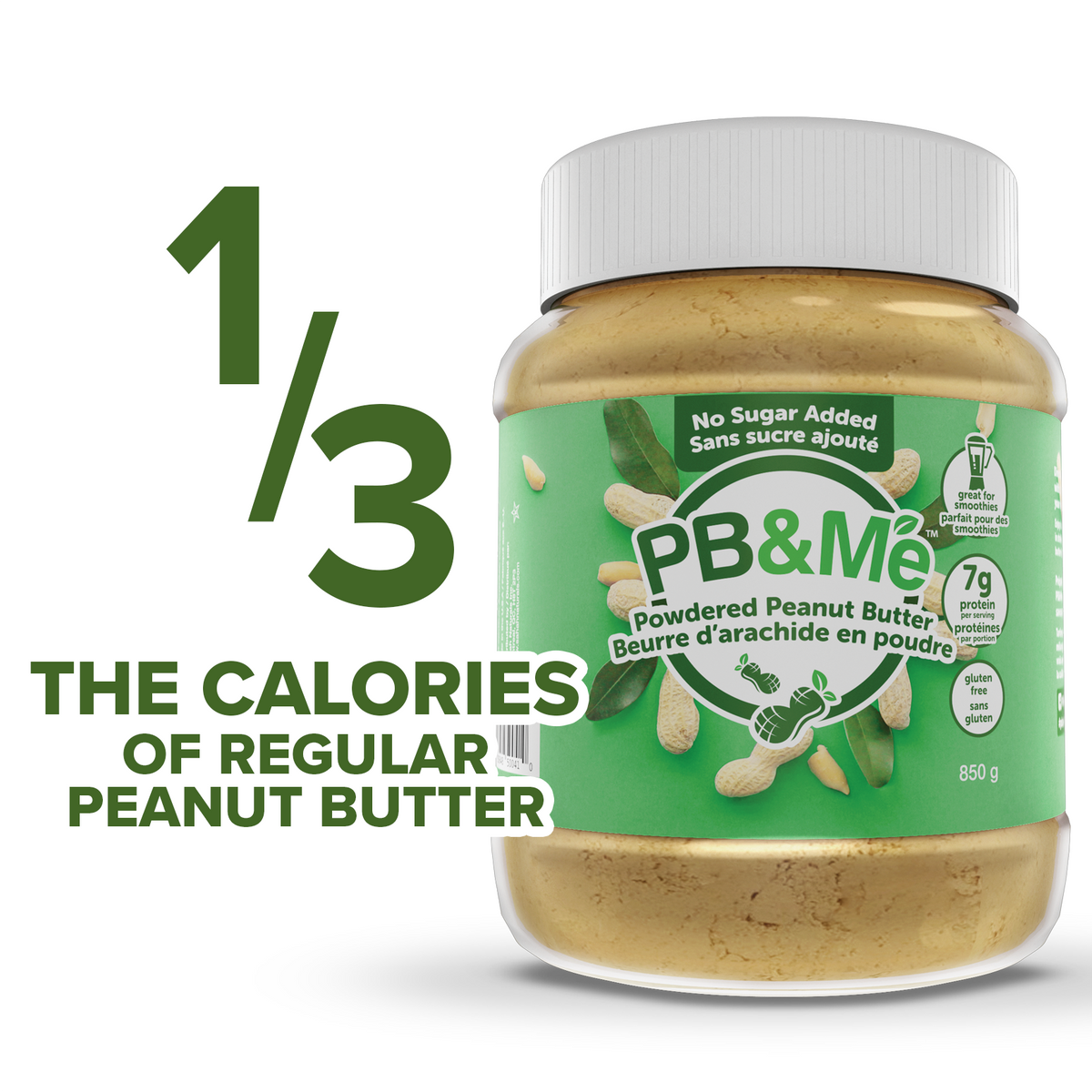 Powdered Peanut Butter (1 case/6 Jars) - No Sugar Added (2LBs)
